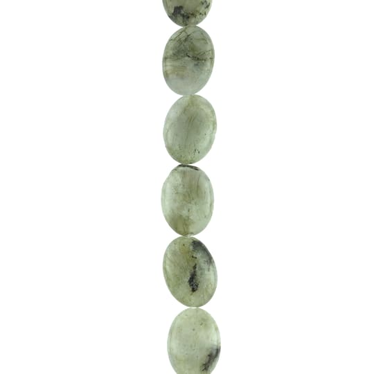 Green Labradorite Oval Beads, 18mm by Bead Landing&#x2122;
